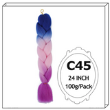 Synthetic Long Jumbo Ombre Braiding Hair For Women