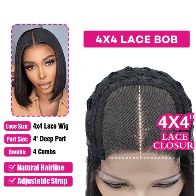 Wear Go Glueless Wig Short Bob Wig Straight