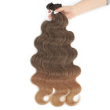 Colorful Body Wave Hair Bundles Piano Blonde Natural