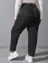 Women Autumn Washing Loose Stretchy Pant 5Xl 6Xl