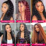 30Inch 4X4 Deep Curly Lace Closure Wig Hd