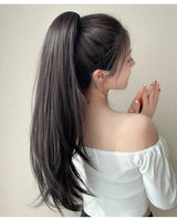 As Long Wavy Straight Claw Clip On Ponytail