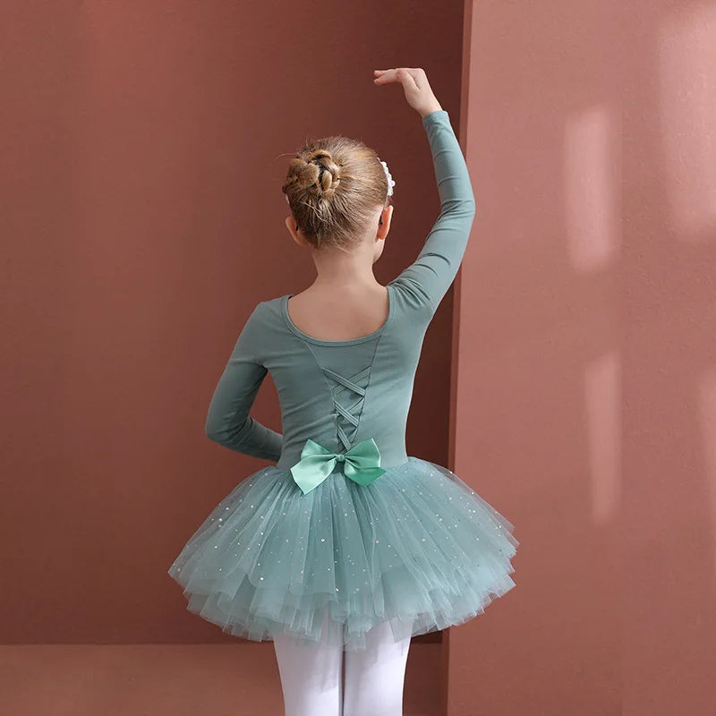 Girls Ballet Dance Tutu Dress Kids Short /Long