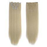 Synthetic Clip In Hair Extensions Pcs/Set Clips Long