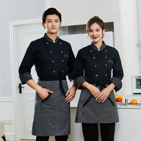 Chef Overalls Long-Sleeved Cake Shop Baker Overalls Hotel