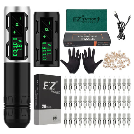 Ez Complete Tattoo Kit Wireless Battery Tattoo