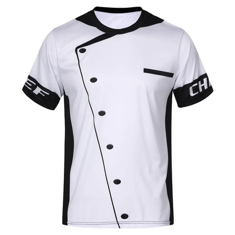 Unisex Restaurant Kitchen Chef Uniform Shirt Women Men