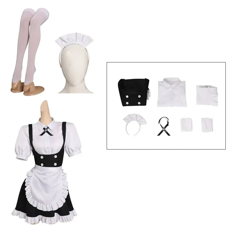 Call Night Nazuna Nanakusa Cosplay Costume Maid Dress