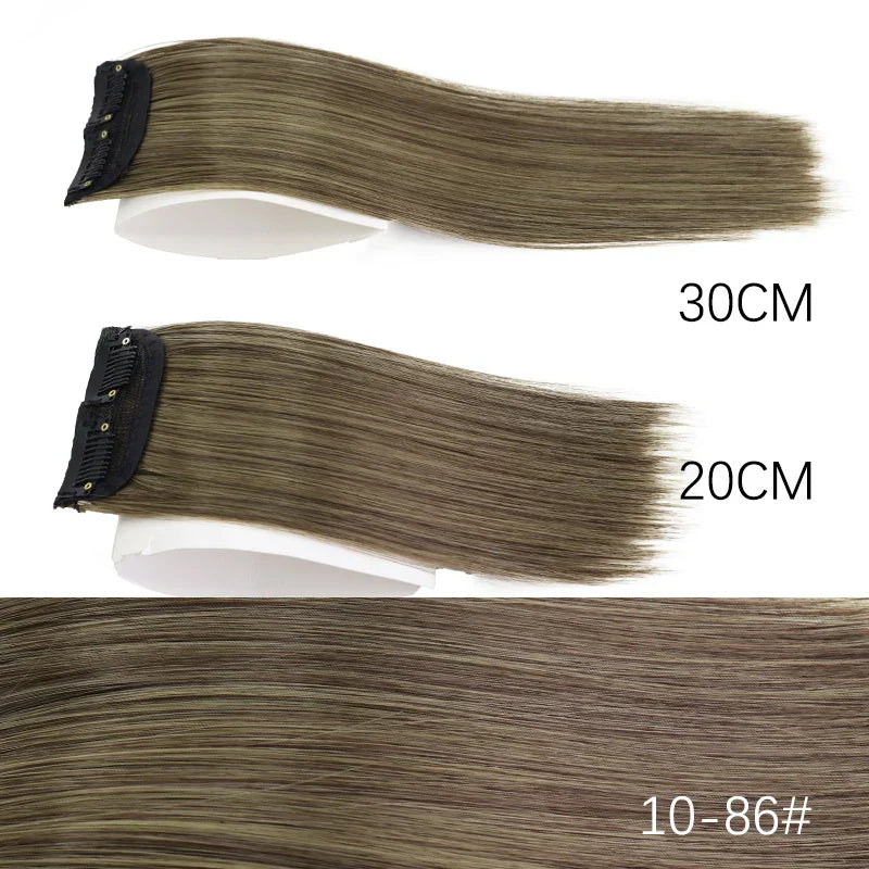 Azqueen Synthetic Cm/Cm Invisible Straight Pads Clip In