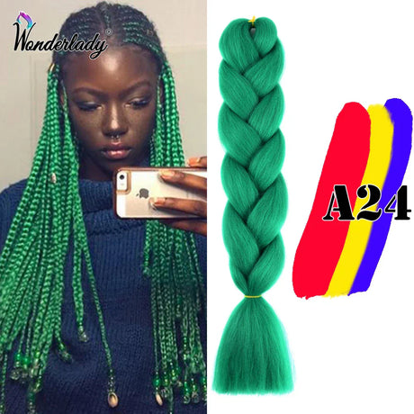 Wonderlady Color Long Colored Braiding Hair Jumbo Braids