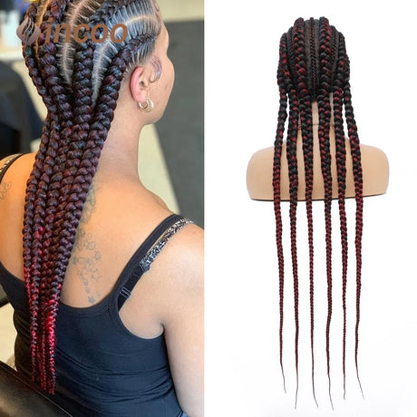 Full Lace Braided Wigs For Black