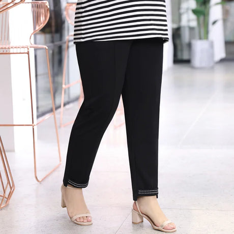 Capris For Women Black White Leggings Casual Summer