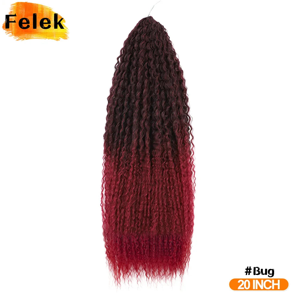 Brazilian Braids Synthetic Curl Hair Soft Braiding Extension