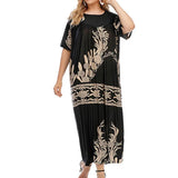 Prairie Chic Bronzing Geometric Printing Loose Summer Women'