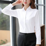 White Shirt Woman 6Xl Blouse Office Lady Pink