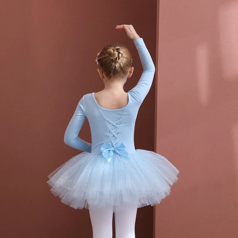 Girls Ballet Dance Tutu Dress Kids Short /Long