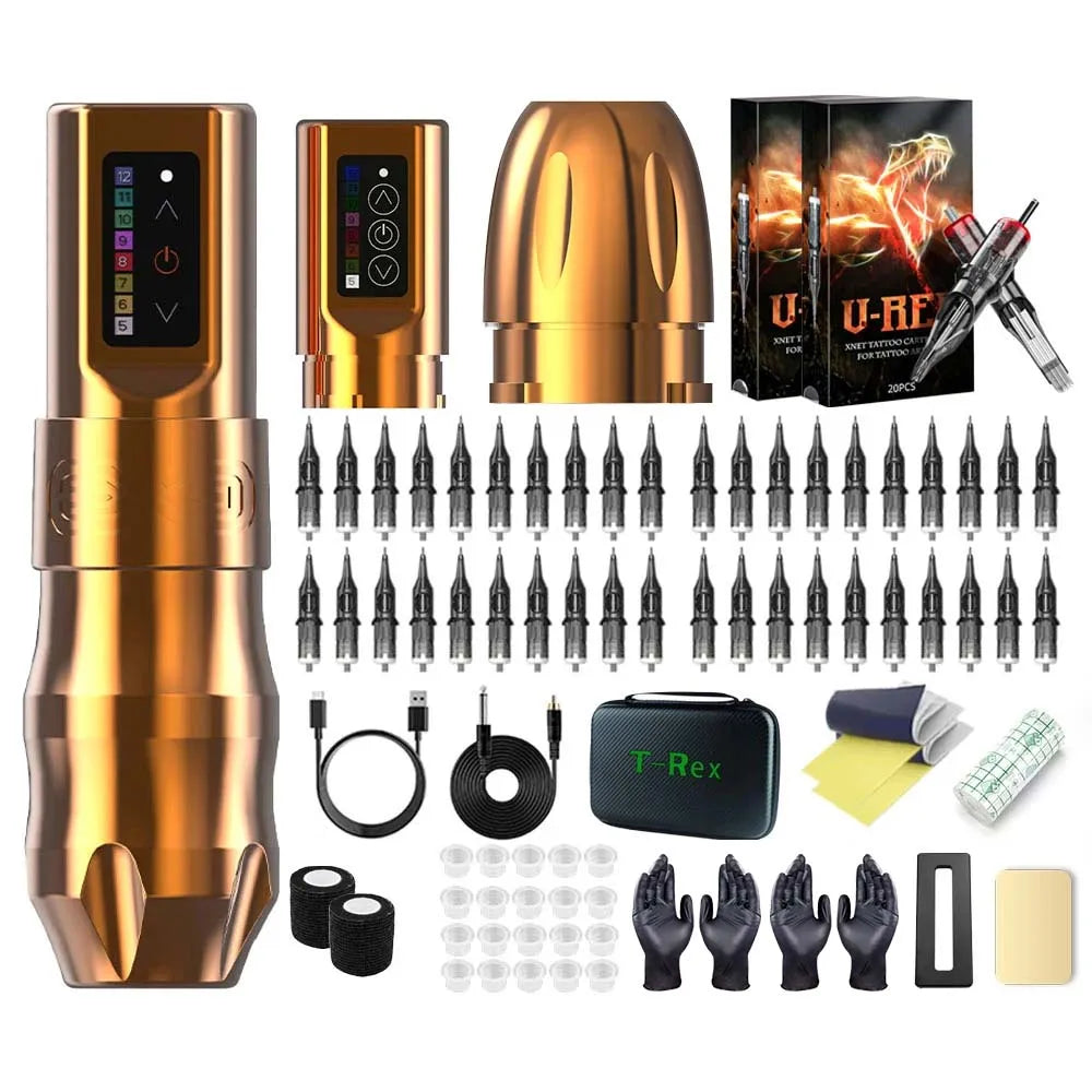 T-Rex Professional Wireless Tattoo Pen Machine Kit Powerful