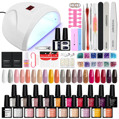 Phoenixy Gel Nail Polish Set With W Nail