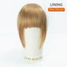 Human Hair Bangs Clips D Blunt Cut Natural