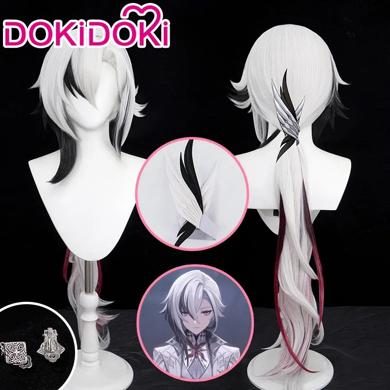 In Stock Arlecchino Wig Game Genshin Impact Fatui