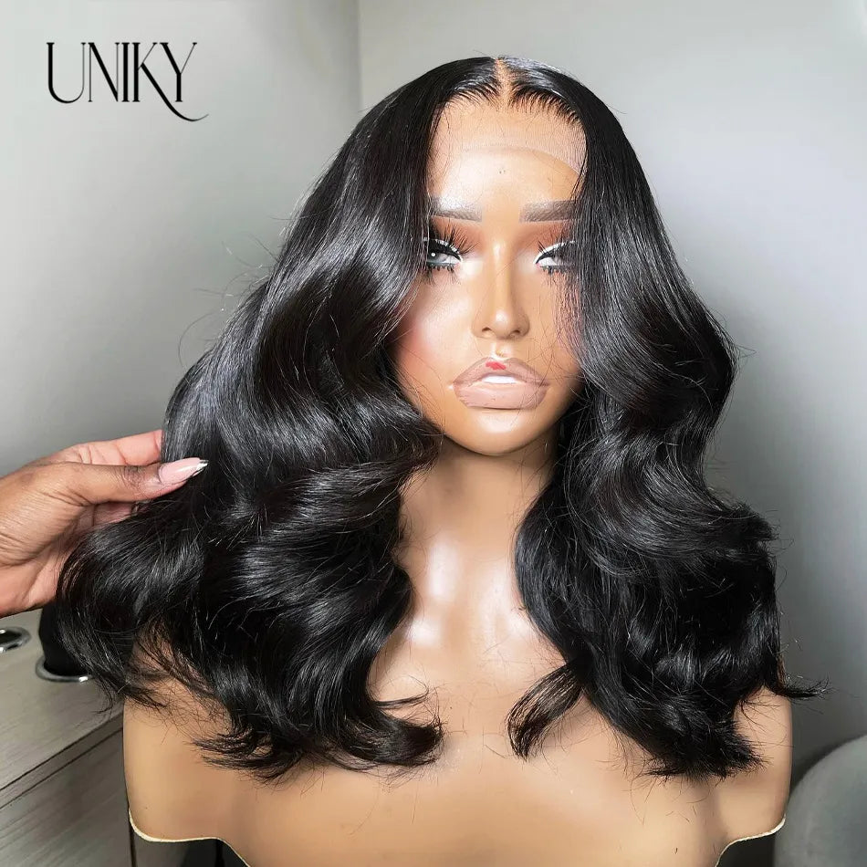 Body Wave Transparent Lace Front Bob Wig