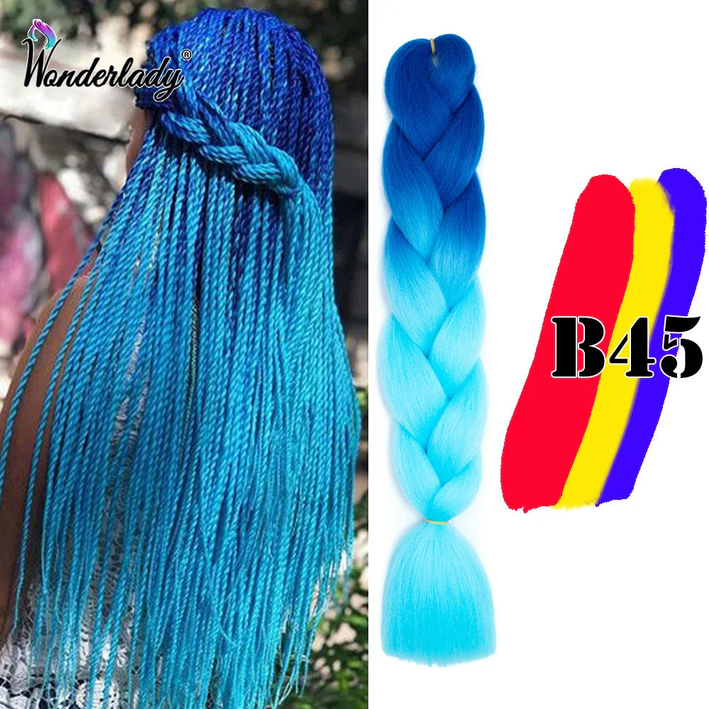 Wonderlady Color Long Colored Braiding Hair Jumbo Braids