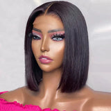 Highlight Wig Human Hair Bob Wig Straight Lace