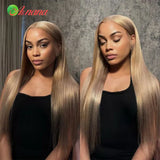 Light Ash Blonde Colored Glueless Wear Go 13X4