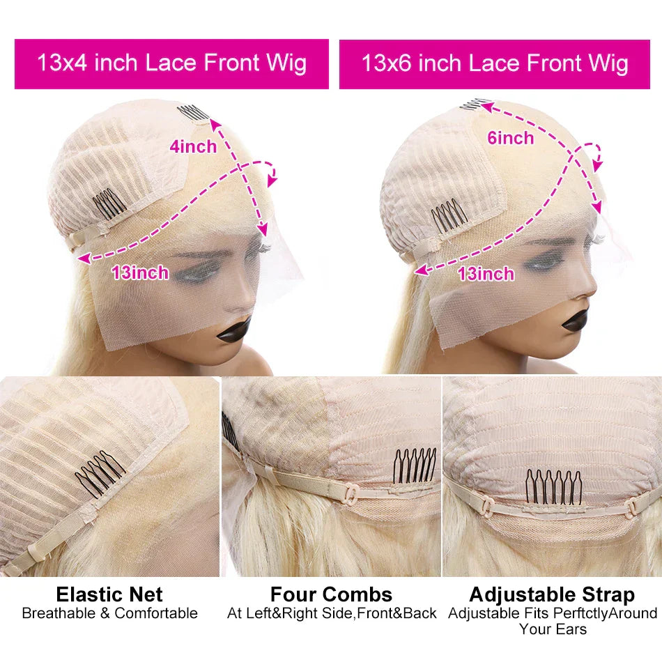 Luvin Blonde Hd Transparent 13X6 Lace Front Human