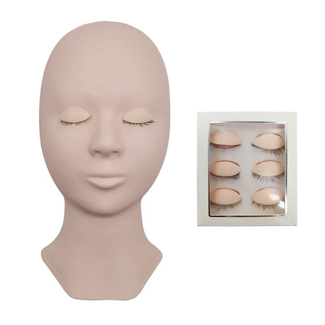 Training False Eyelash Practice Lash Silicone Mannequin Model