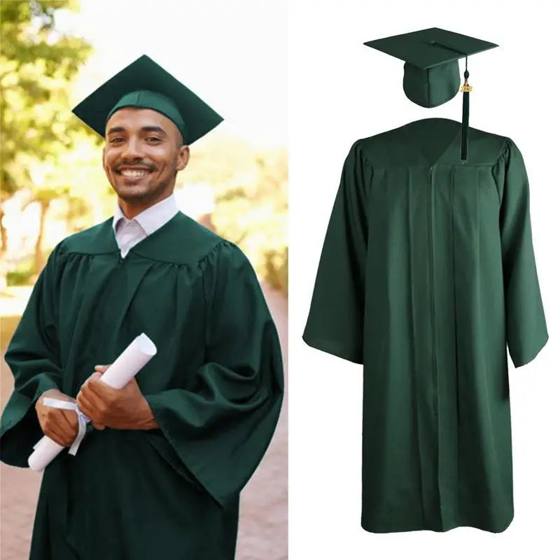 Cap And Gown Matte Graduation Cap And Gown