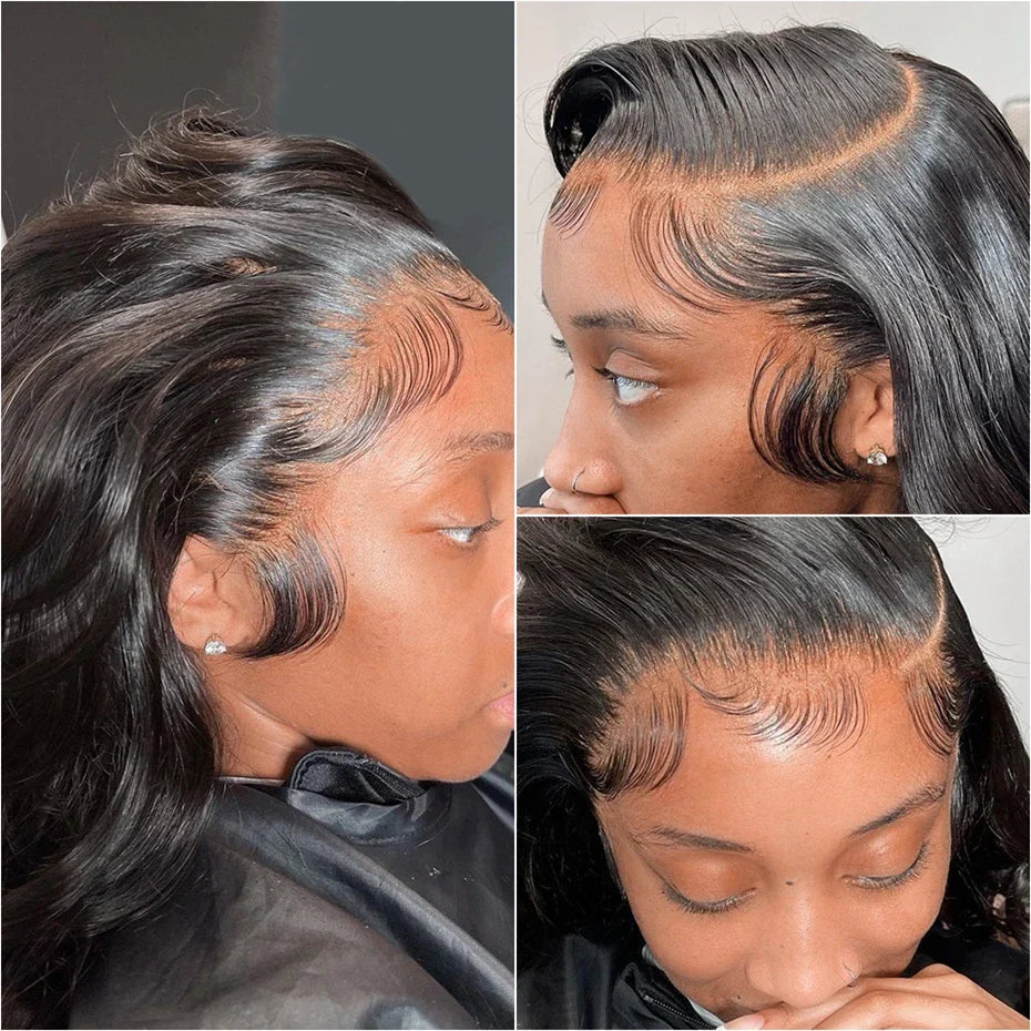 Lace Frontal Human Hair Pre Plucked Wigs Brazilian