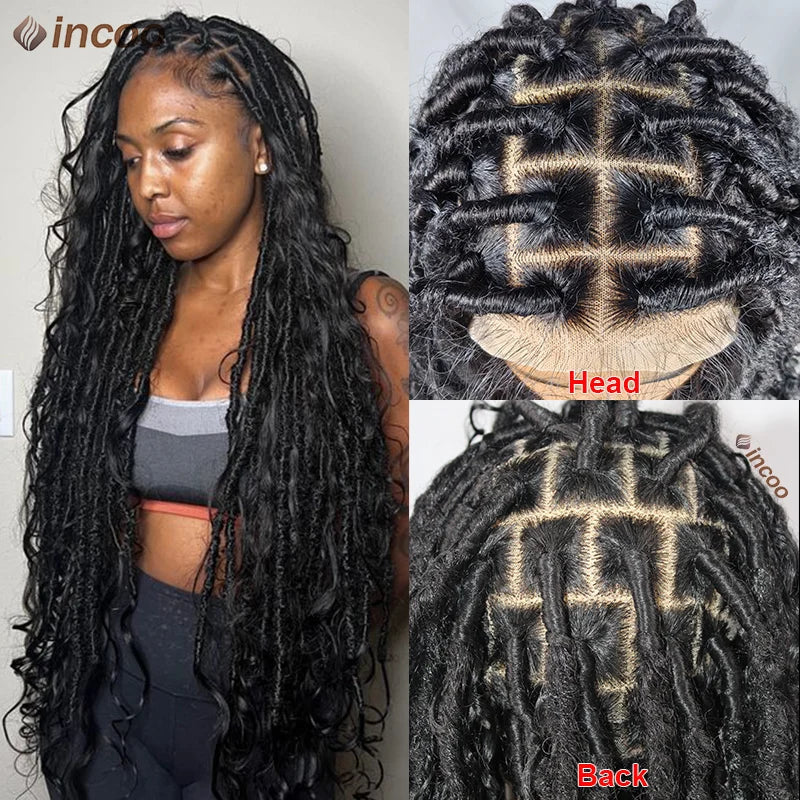 Butterfly Goddess Locs Braided Wigs Boho Box Braid