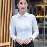 White Shirt Woman 6Xl Blouse Office Lady Pink