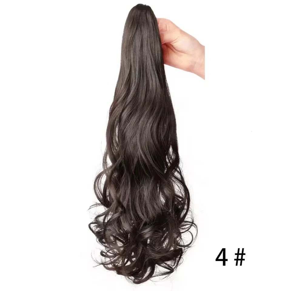 Ponytail Extension Wavy Curly Ponytail Hair Extension Synthetic