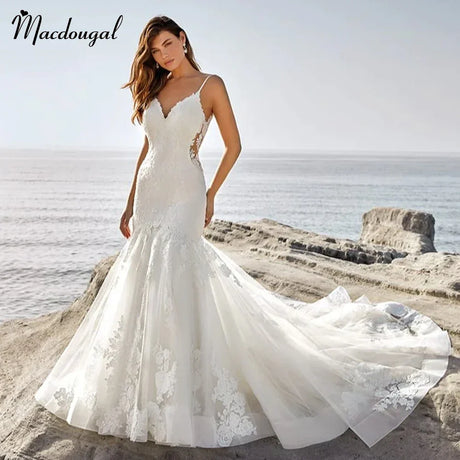 Macdugal Luxury Mermaid Wedding Dresses For Women Bridal