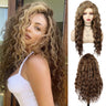 Synthetic Womens Wig Long Curly Hair Ash Blonde