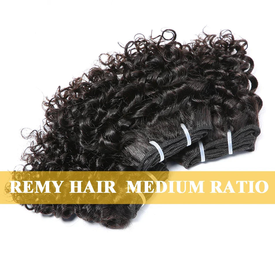 Brazilian Deep Wave Human Hair Bundles Bouncy Curly