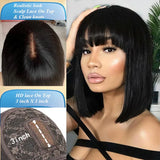 Middle Part X Hd Lace Wig Bone Straight