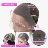 Brazilian Bone Straight 13X4 Transparent Lace Front Wigs