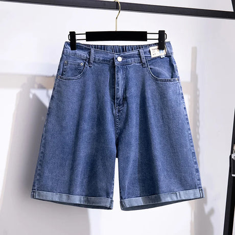 Women' Five-Point Denim Shorts Hip Summer High-Waist