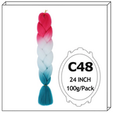 Synthetic Long Jumbo Ombre Braiding Hair For Women