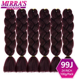 Jumbo Ombre Braids - Black, Brown, Blue, Pink