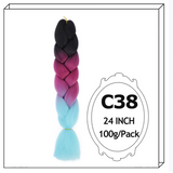 Synthetic Long Jumbo Ombre Braiding Hair For Women