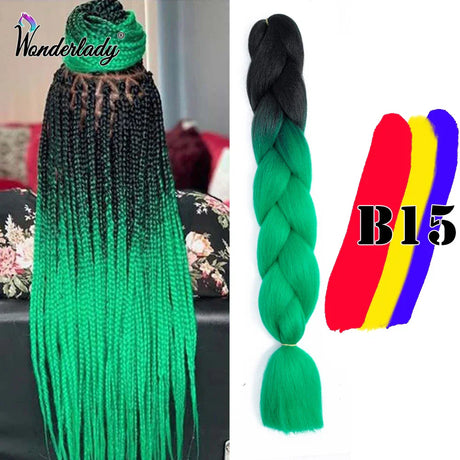 Wonderlady Color Long Colored Braiding Hair Jumbo Braids