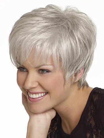 Women'S Fashion Short Synthetic Wigs Pixie Cut Blonde