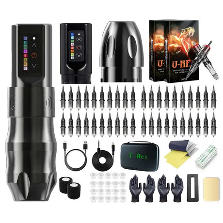 T-Rex Professional Wireless Tattoo Pen Machine Kit Powerful