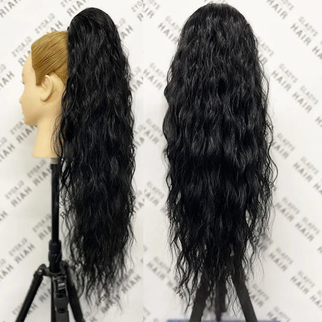 Curly Ponytail Extensions Clip In Synthetic Drawstring Ponytail