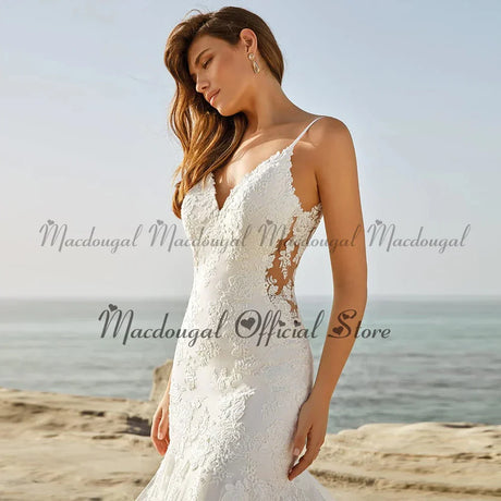 Macdugal Luxury Mermaid Wedding Dresses For Women Bridal