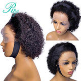Short Pixie Bouncy Curly Bob Cut X Lace